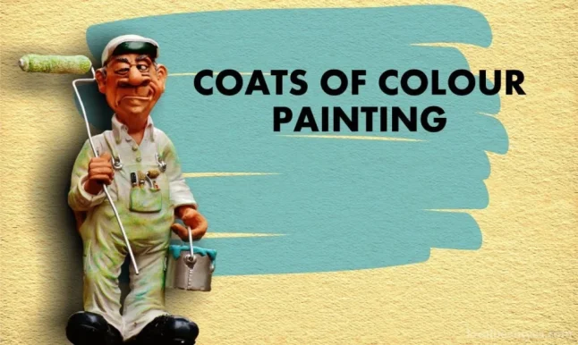 Coats of colour painting, Abbotsford - 