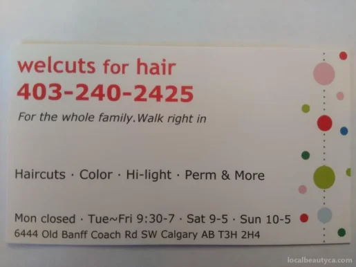 Welcuts for hair (Calgary AB), Calgary - Photo 3