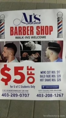 Al's Chopshop Barber Shop, Calgary - 