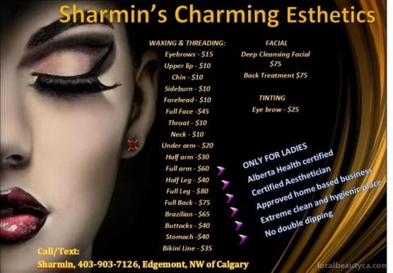 Sharmin's Charming Esthetics, Calgary - Photo 2