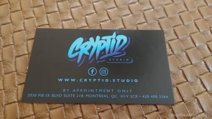 Cryptid studio tatouages, Montreal - 