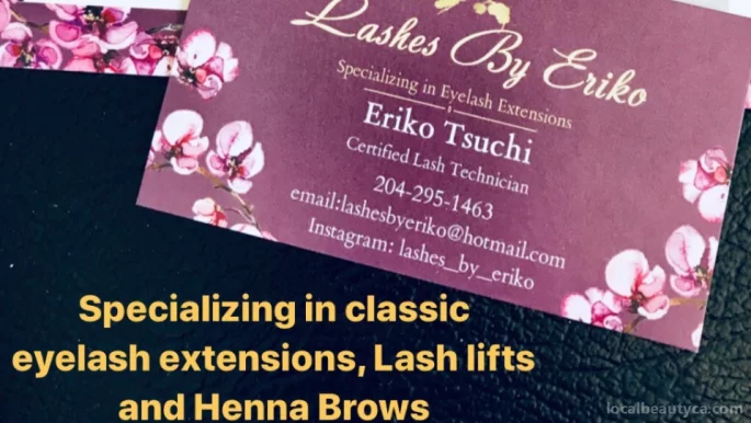 Lashes & Brows By Eriko/Lash Lift & Tint/Brow Henna/Eyelash Extensions, Winnipeg - Photo 1